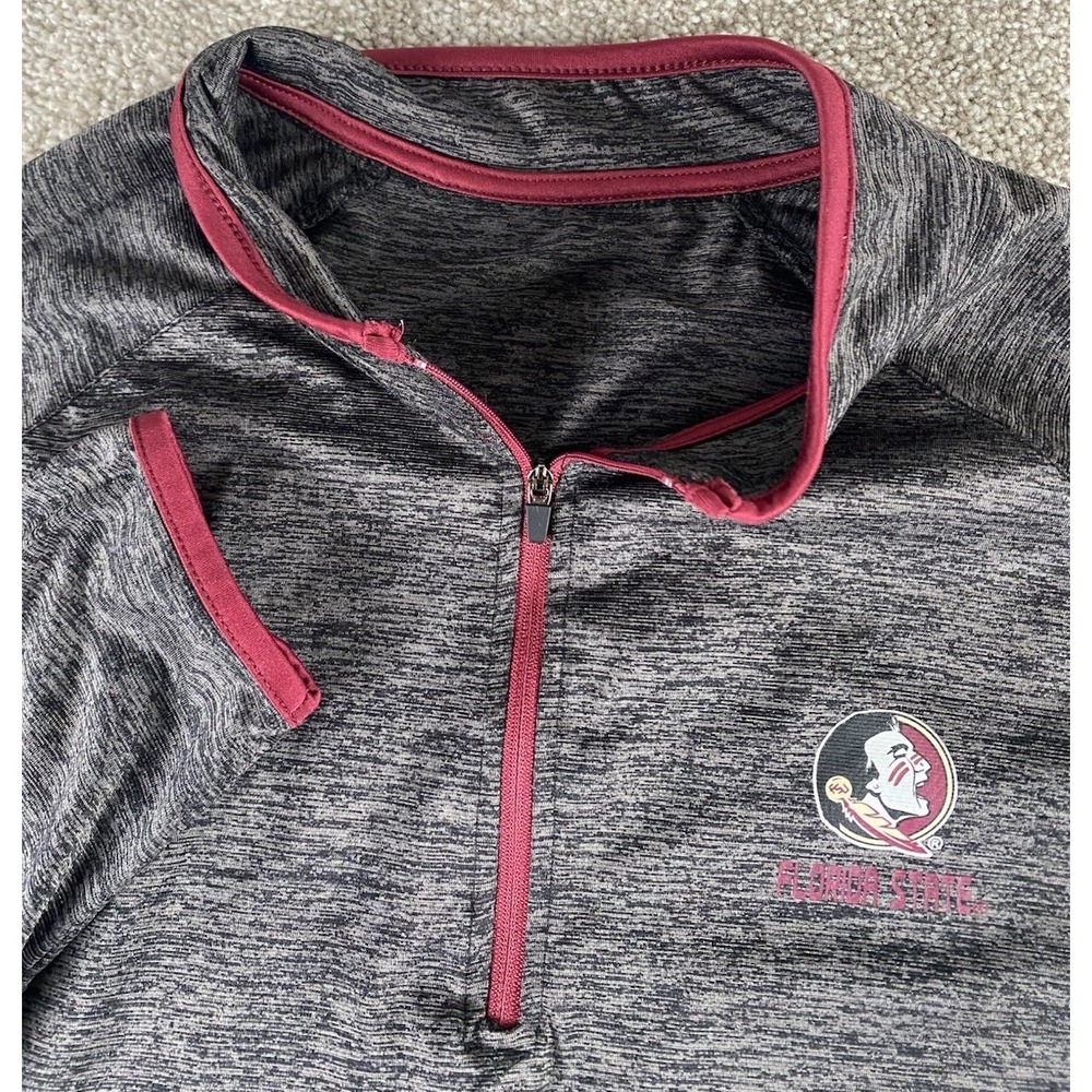 Colosseum Florida State 1/4 Zip Pullover Active Jacket Track Performance Mens XL